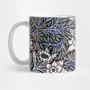 William Morris Tulip and Willow Pattern Mid Blue Mug